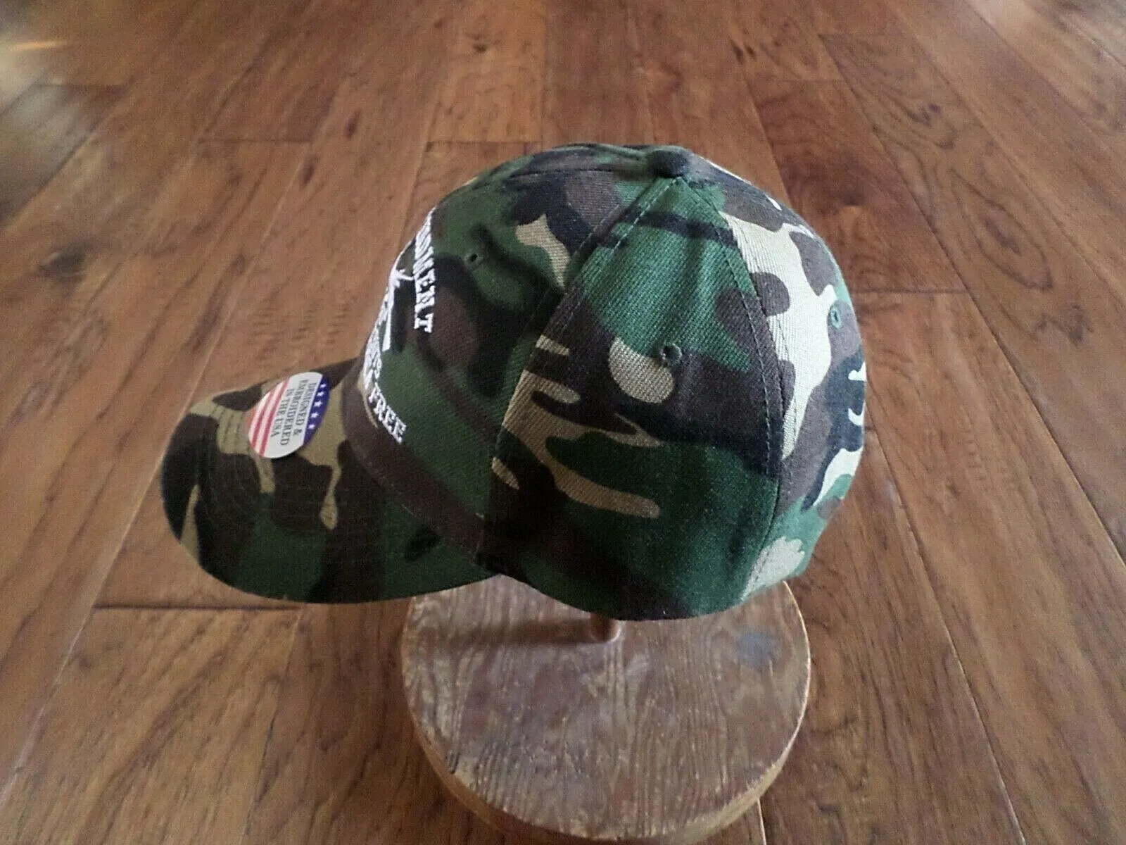 2nd AMENDMENT HAT GOD GUNS GUTS MADE AMERICA FREE CAP EMBROIDERED CAMOUFLAGE