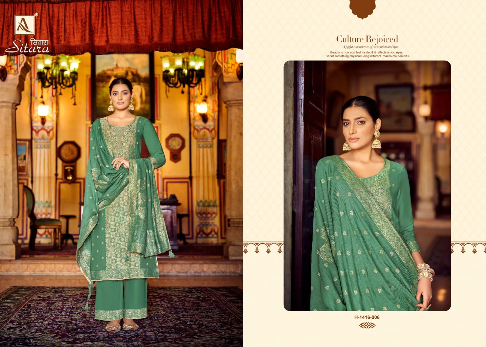 Alok Suits Pure Viscose Pashmina Sitara (1295x06)
