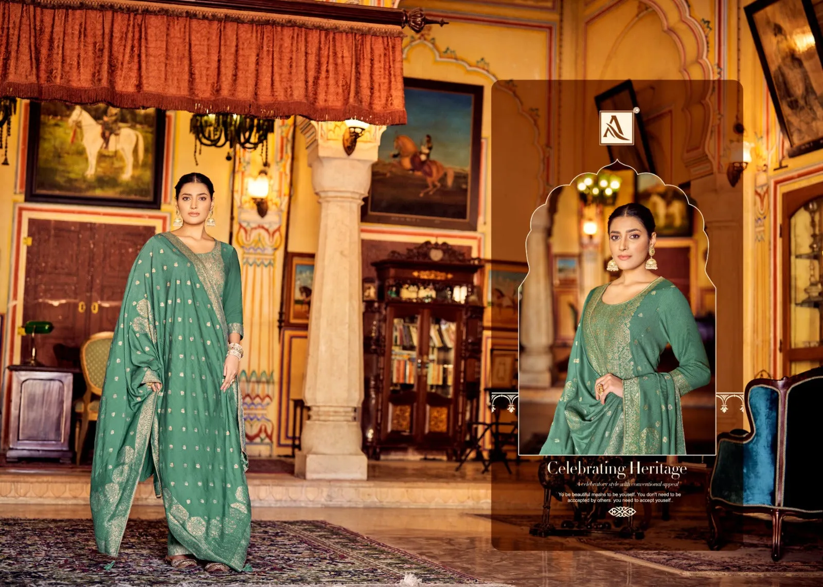 Alok Suits Pure Viscose Pashmina Sitara (1295x06)