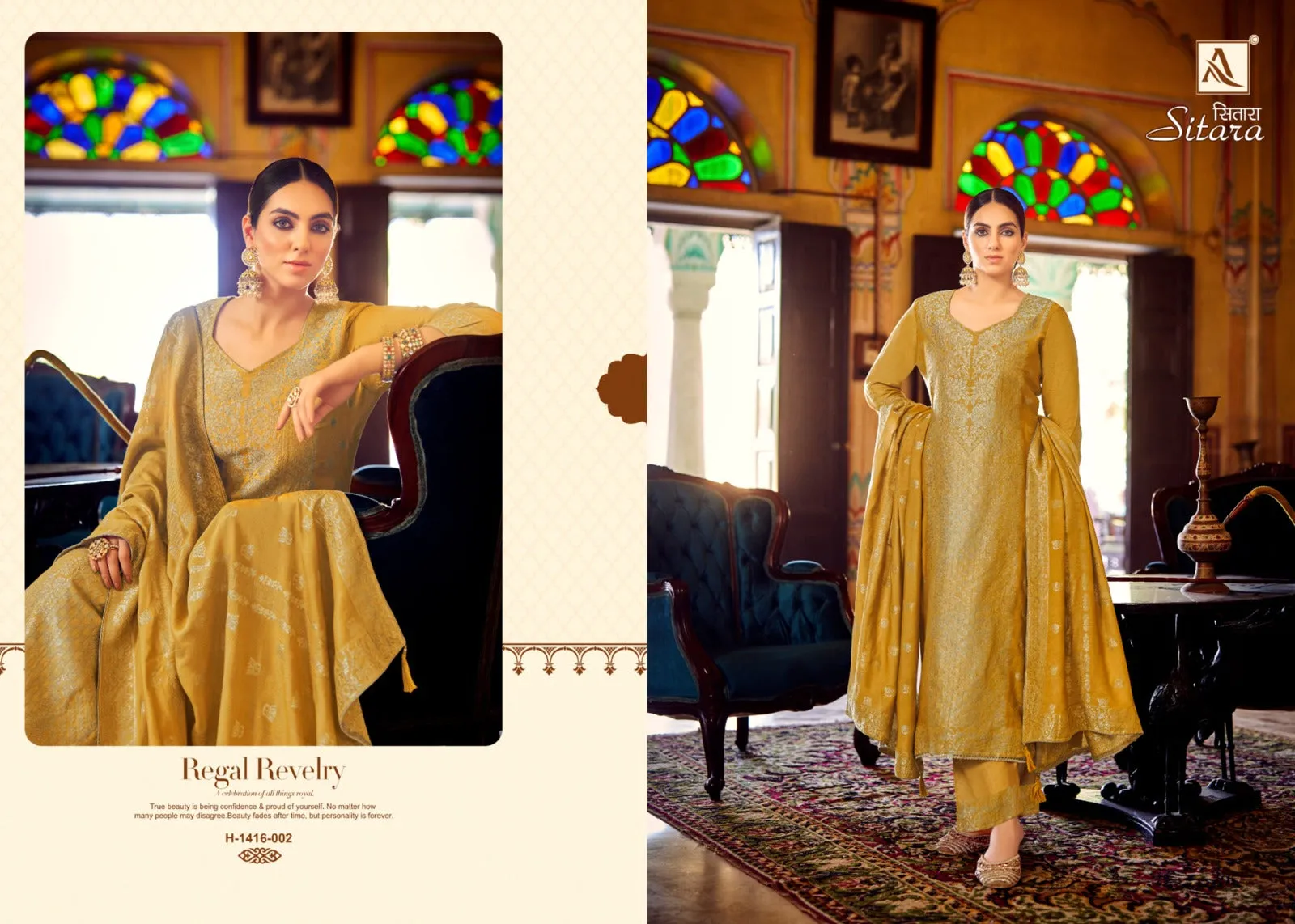 Alok Suits Pure Viscose Pashmina Sitara (1295x06)
