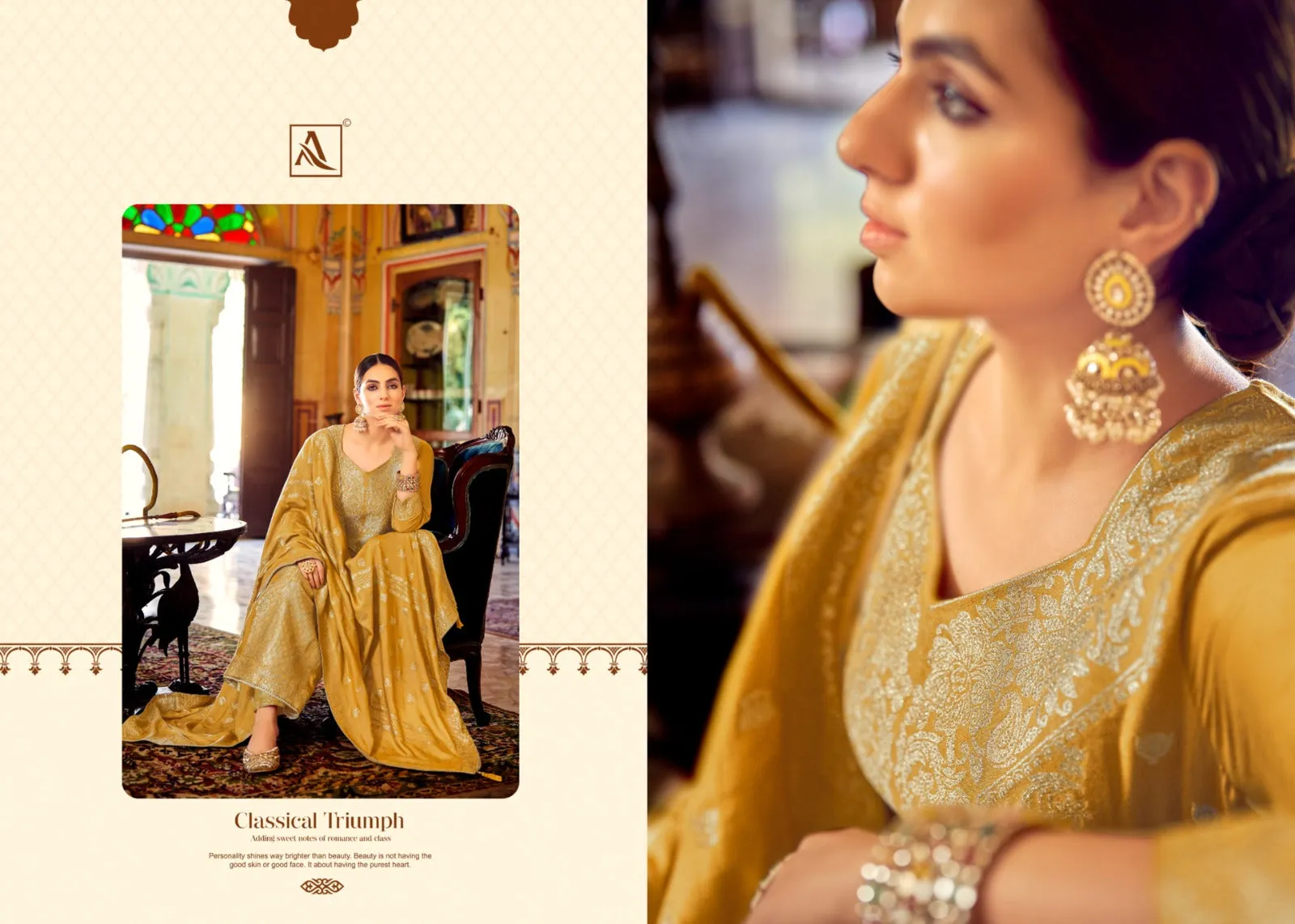 Alok Suits Pure Viscose Pashmina Sitara (1295x06)