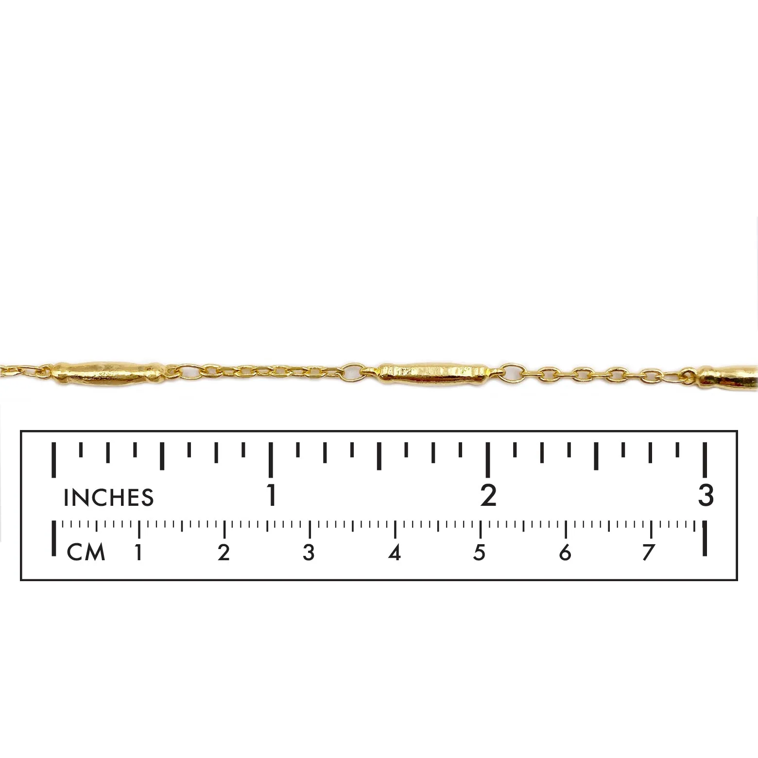 BCH1020 Cylinder Link Chain 18k Gold Plated