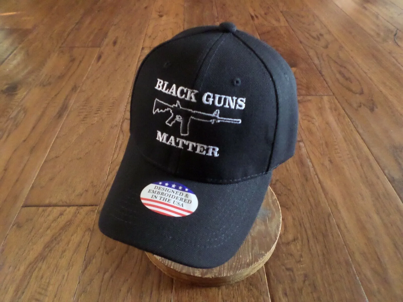 BLACK GUNS MATTER 6 PANEL CAP EMBROIDERED HAT 2nd AMENDMENT