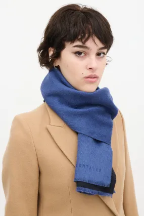 Blue & Black Wool Scarf