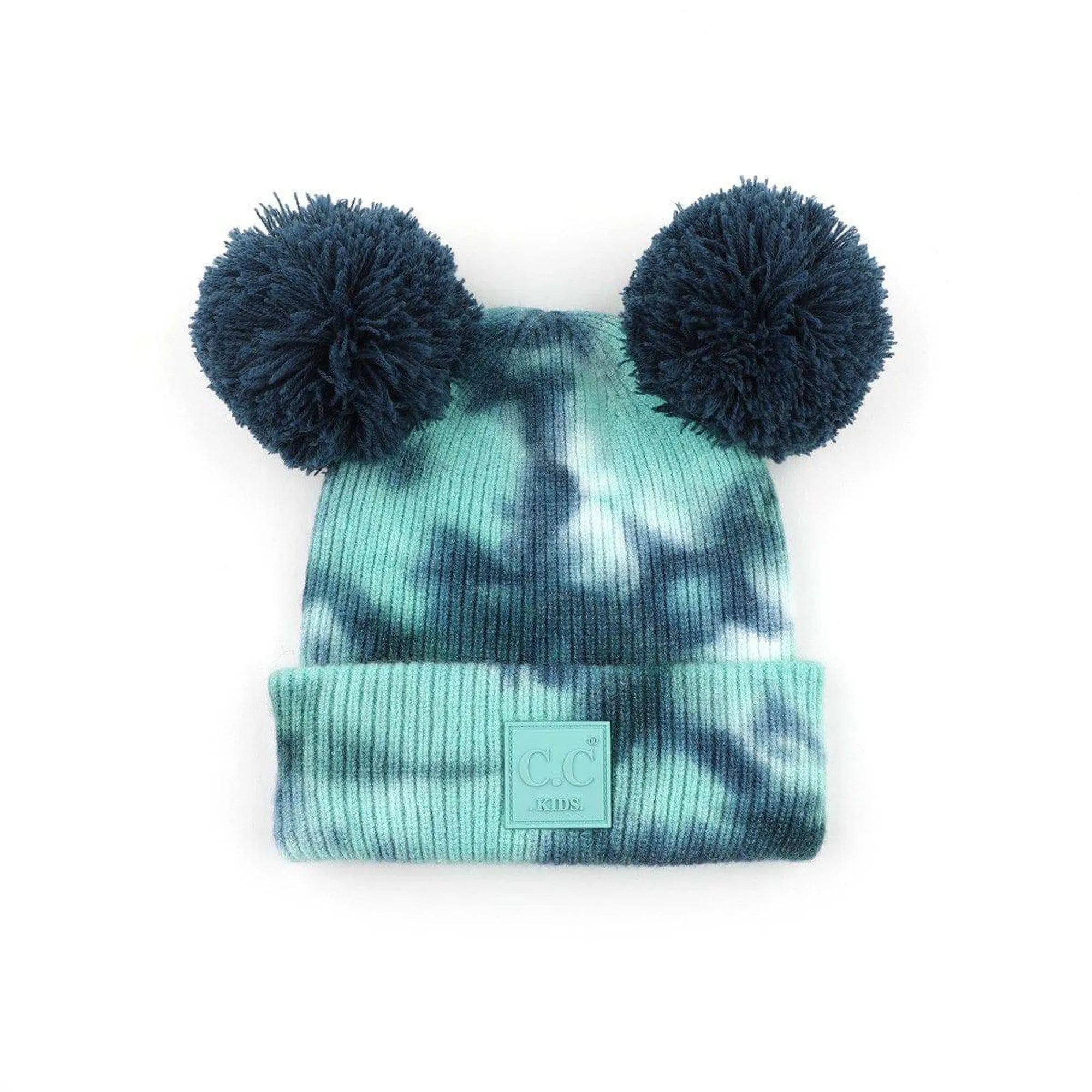 CC Kids Pom Pom Tie-Dye Beanies Hats