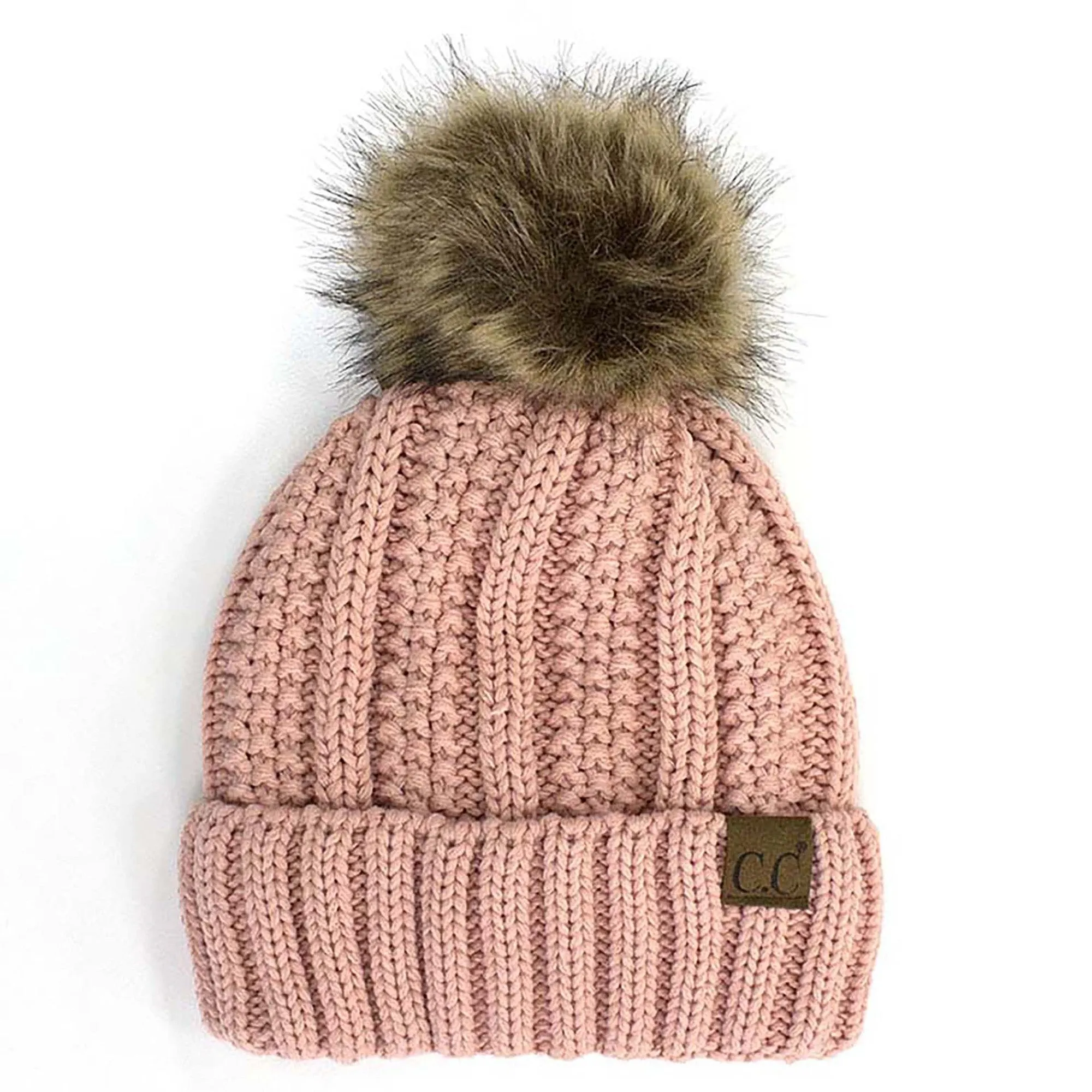 CC Kids Trending Pom Lined Beanies Hats