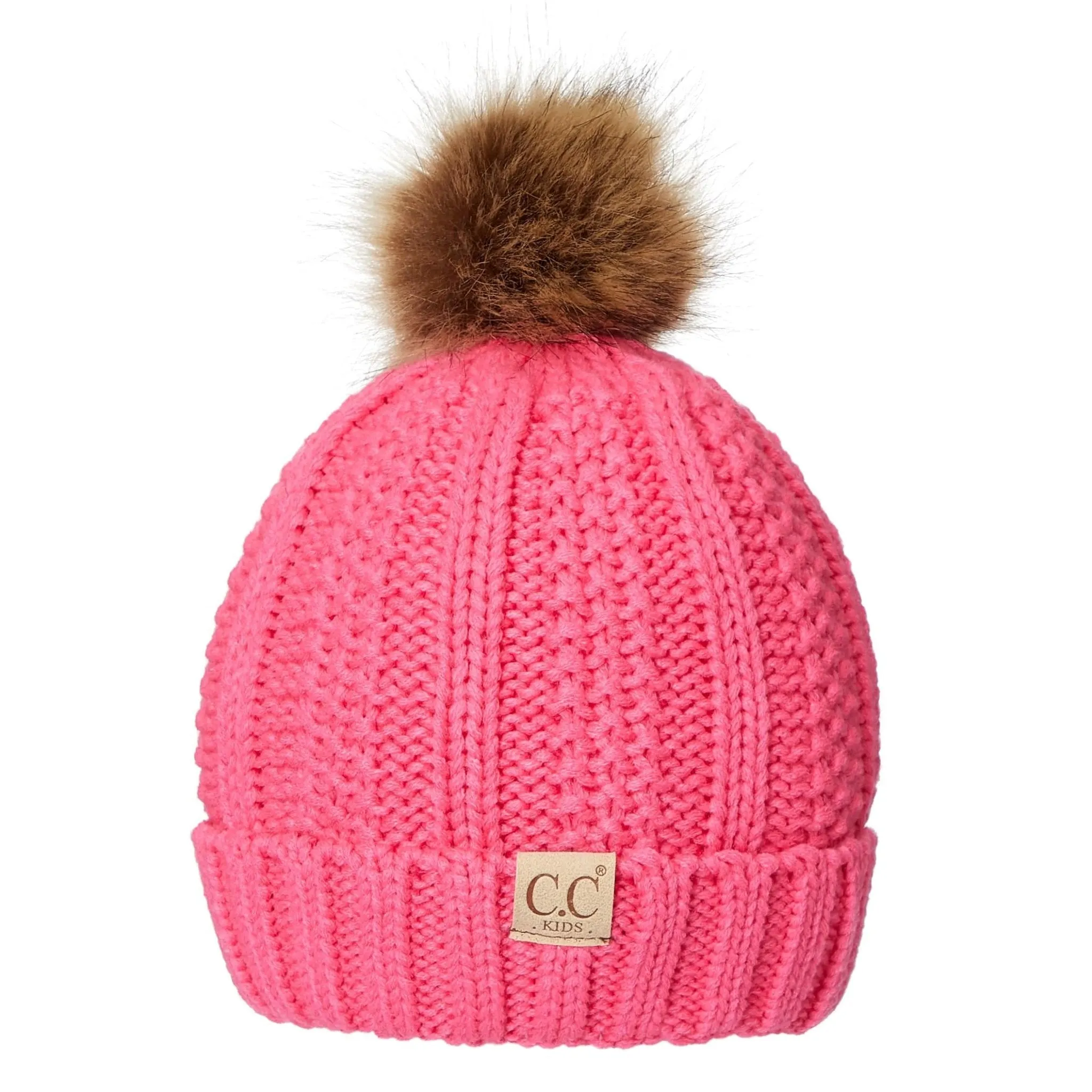 CC Kids Trending Pom Lined Beanies Hats