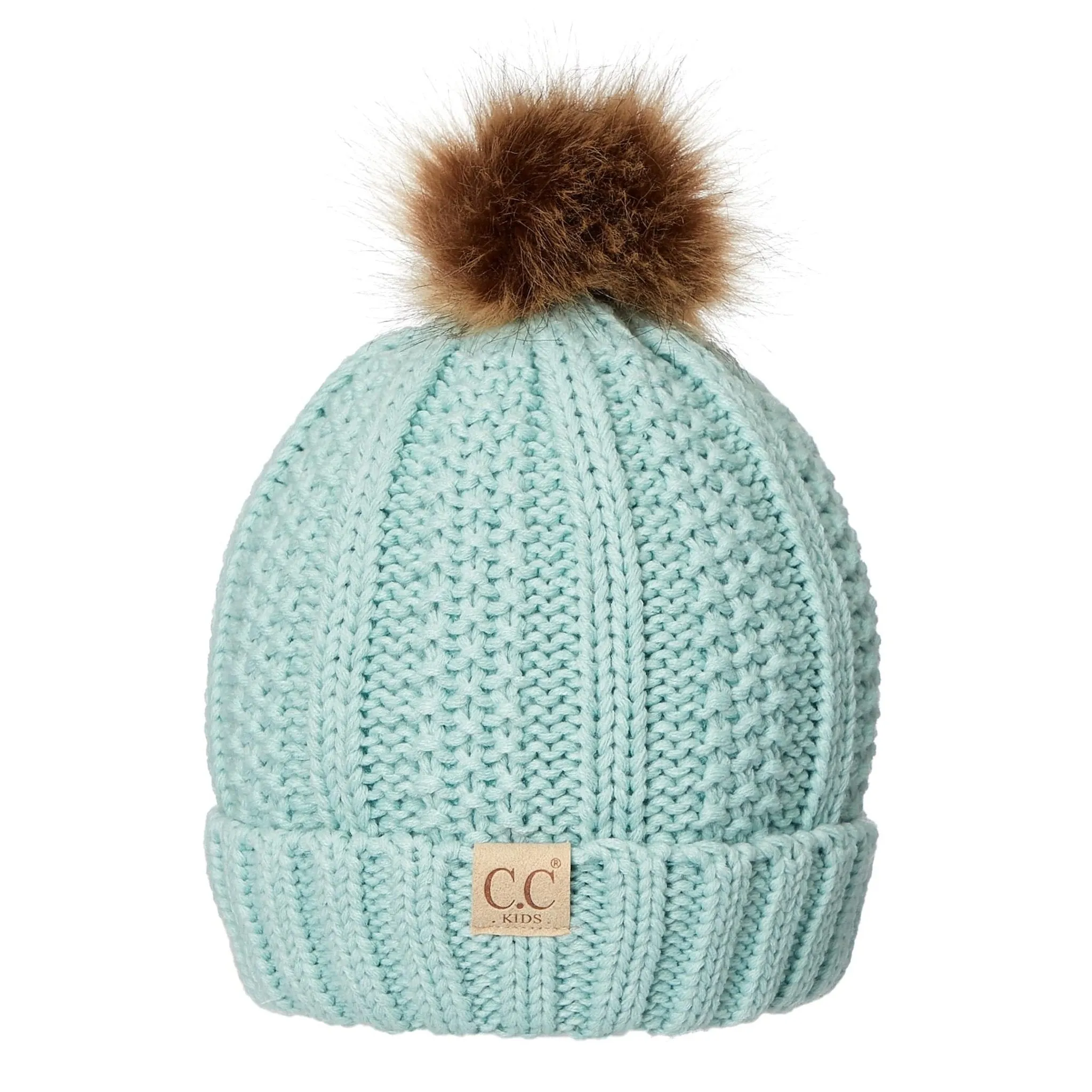 CC Kids Trending Pom Lined Beanies Hats