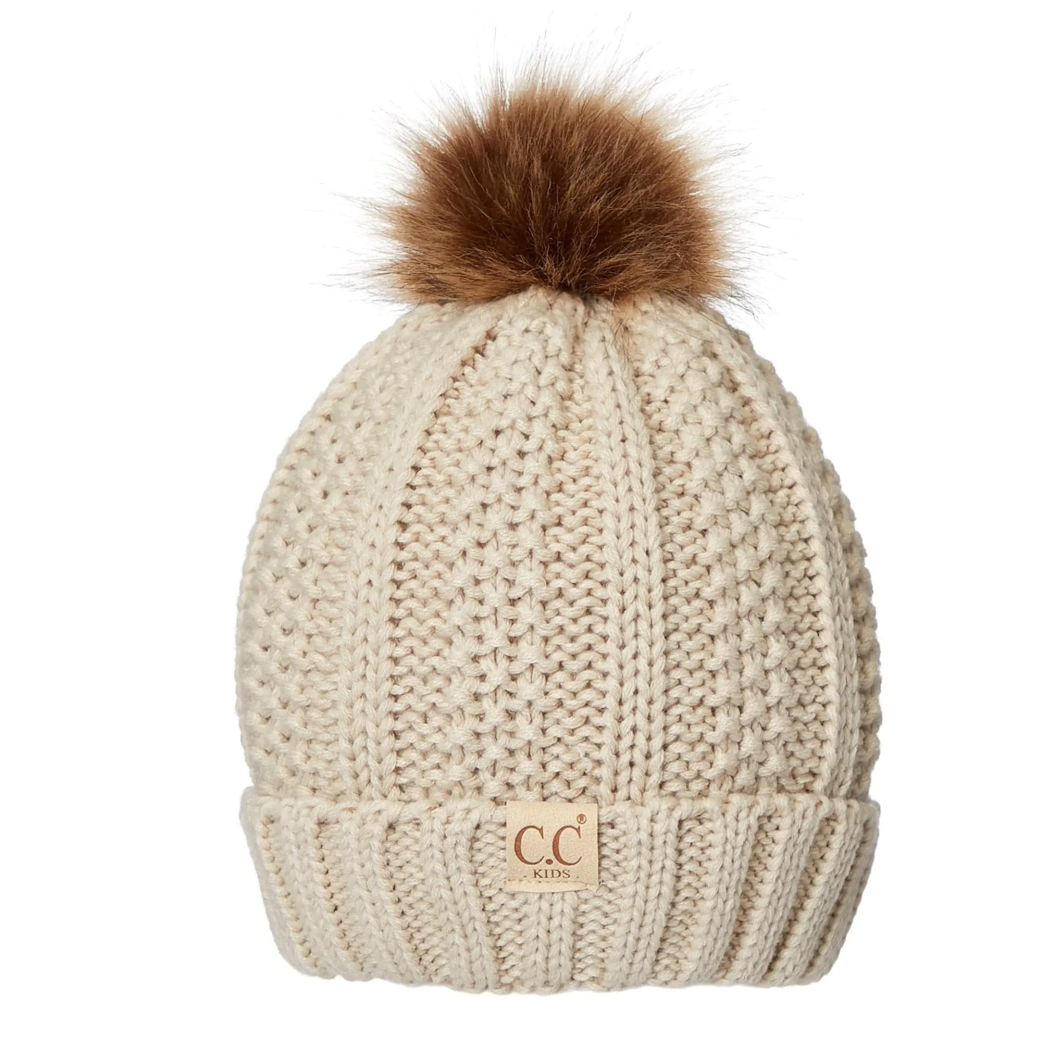 CC Kids Trending Pom Lined Beanies Hats