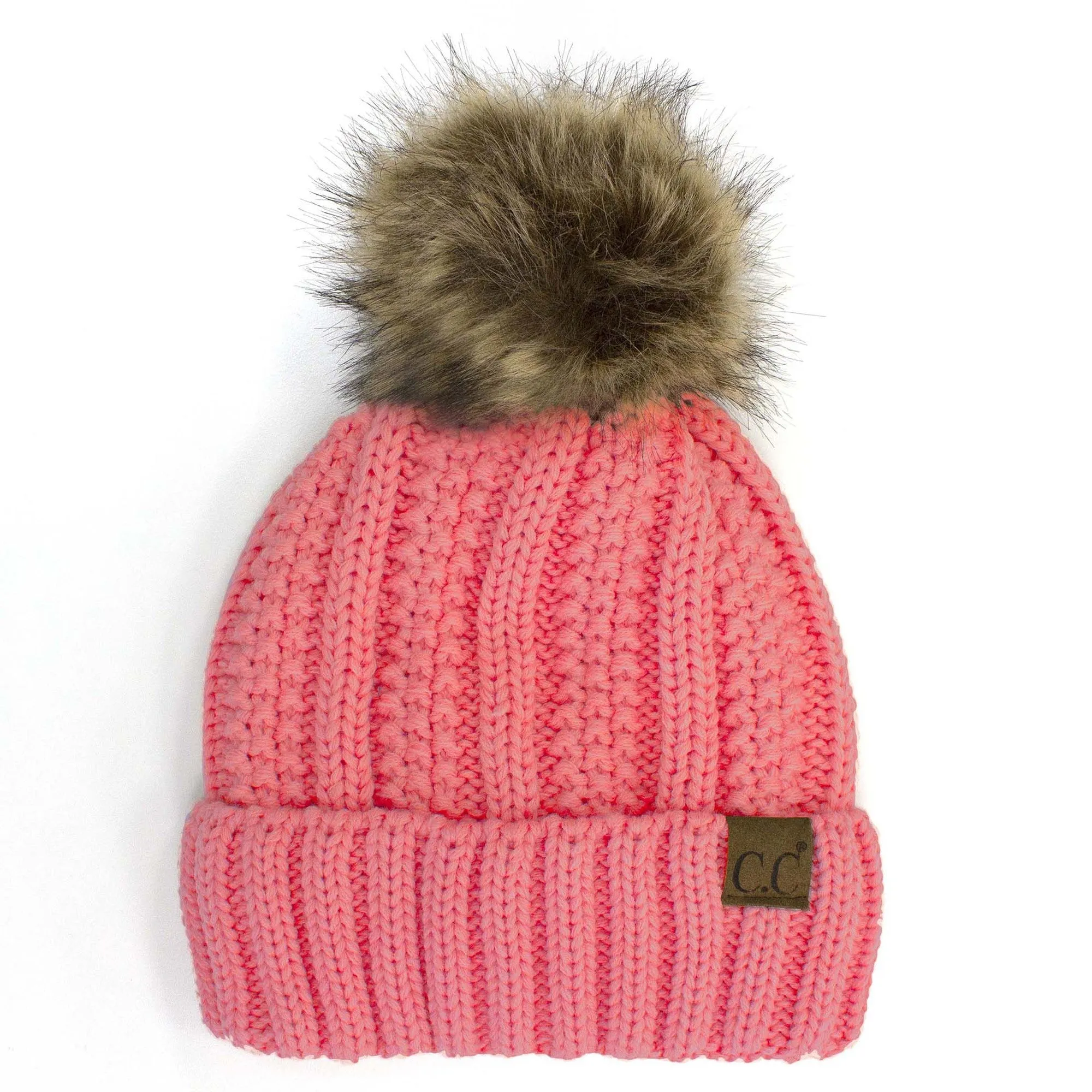 CC Kids Trending Pom Lined Beanies Hats