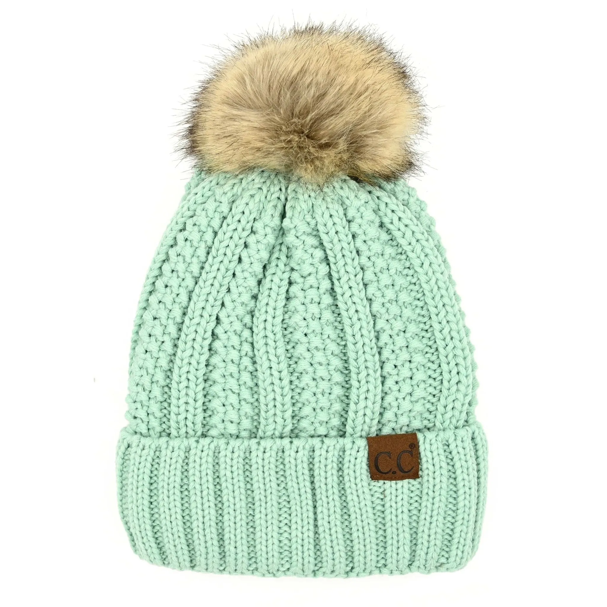 CC Kids Trending Pom Lined Beanies Hats