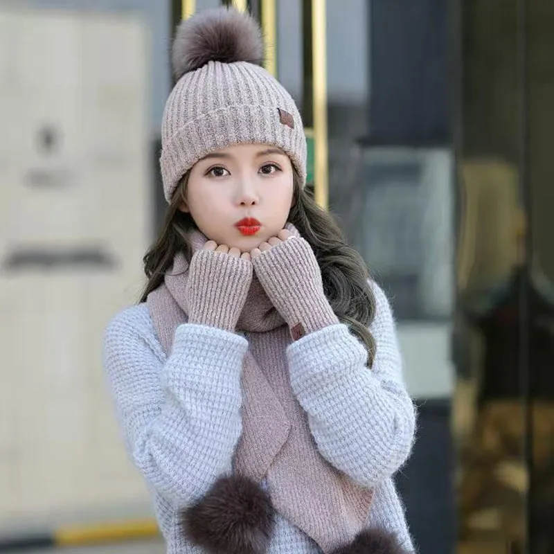Chic Knitted 3-in-1 Winter Set