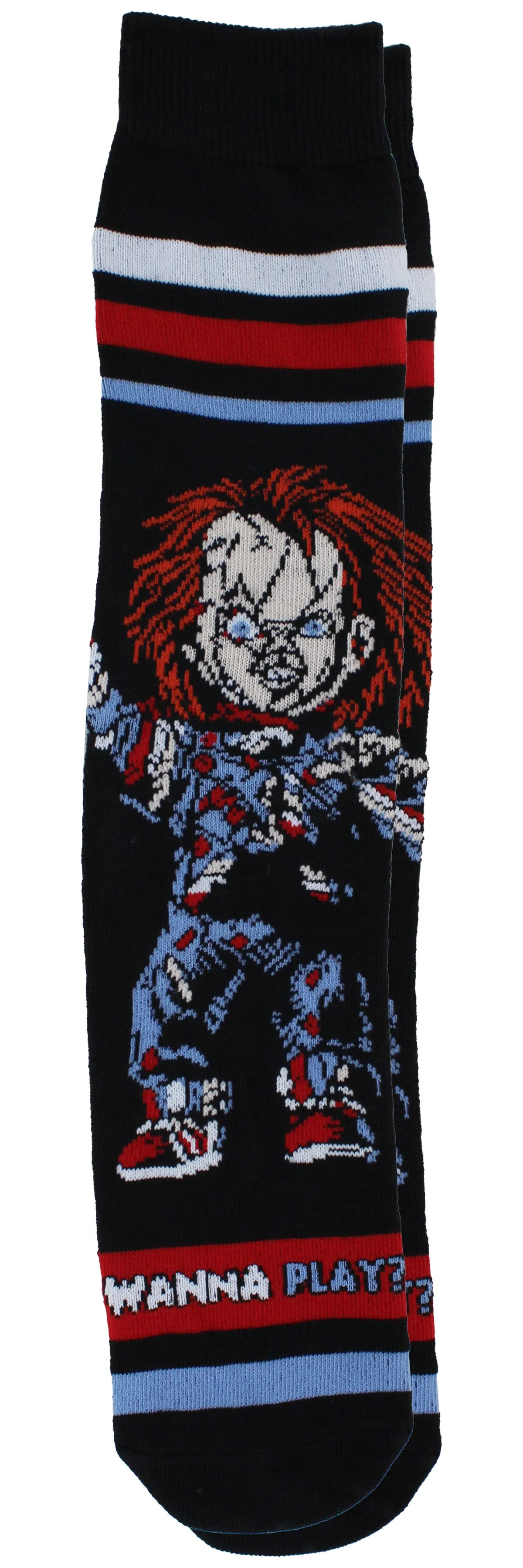 Chucky Wanna Play? Men's Casual Crew Socks, 6-Pack, Size 8-12