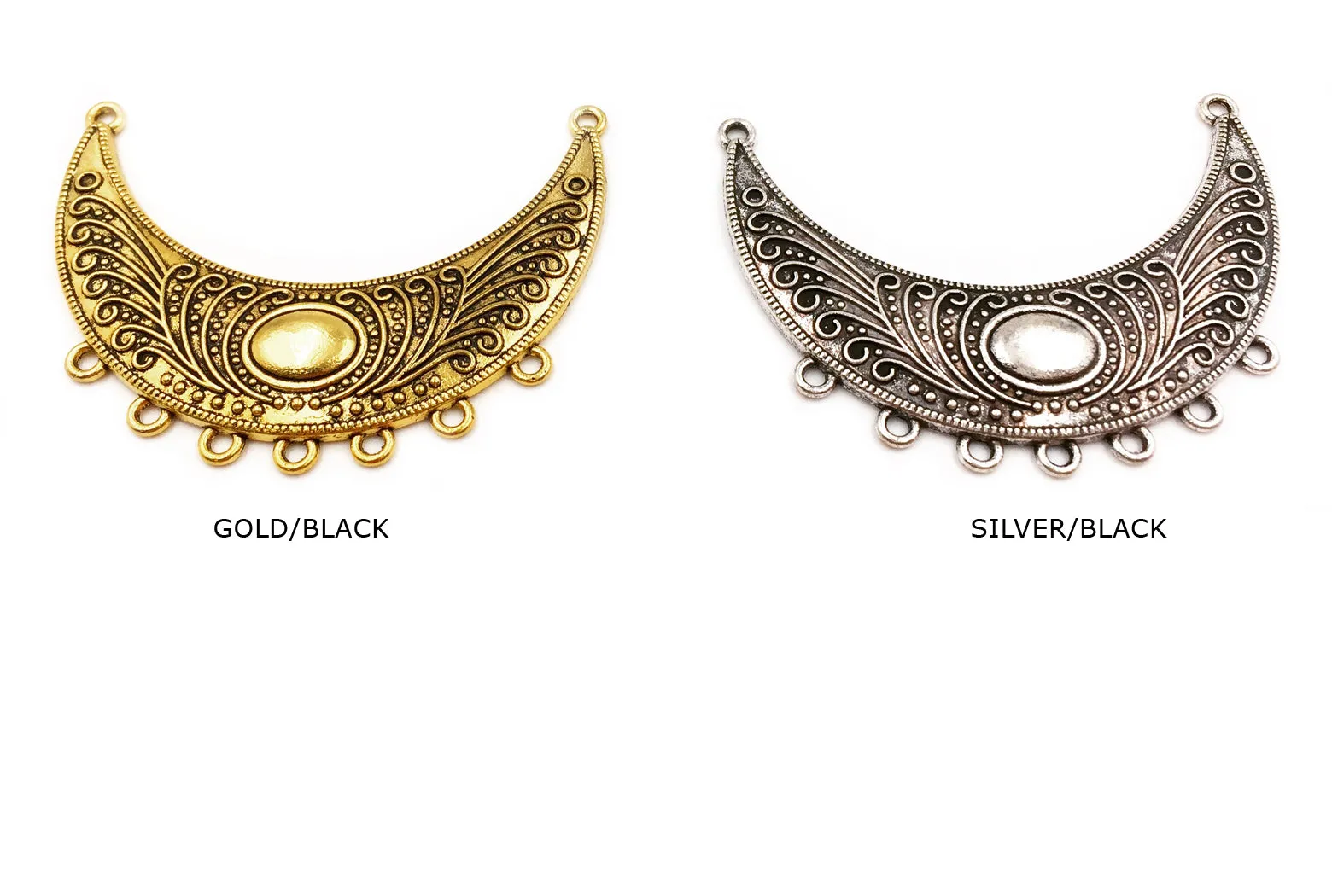 CMF2303 Seven Strand Antique Pendants CHOOSE COLOR BELOW