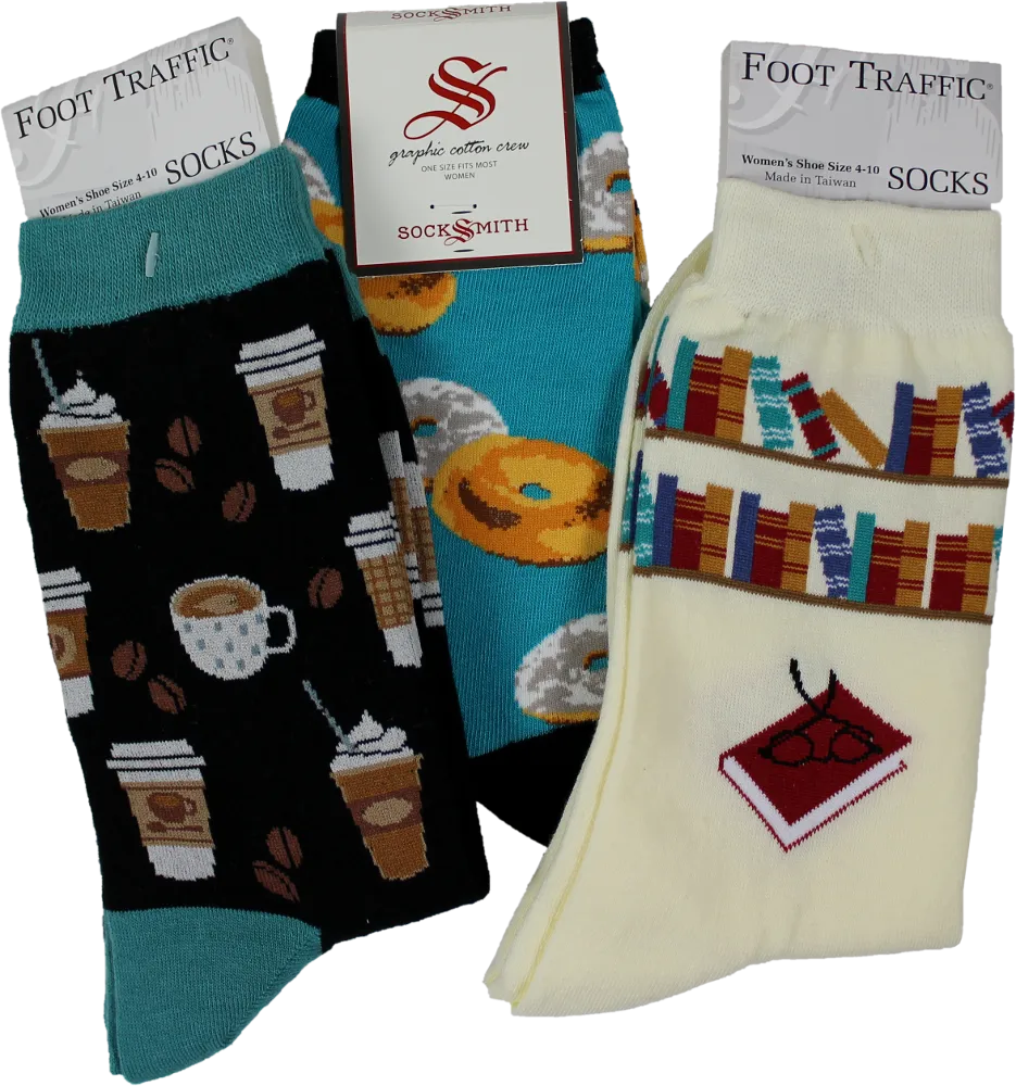 Coffee Shop Collection Socks 3 Pair Pack (Women's)
