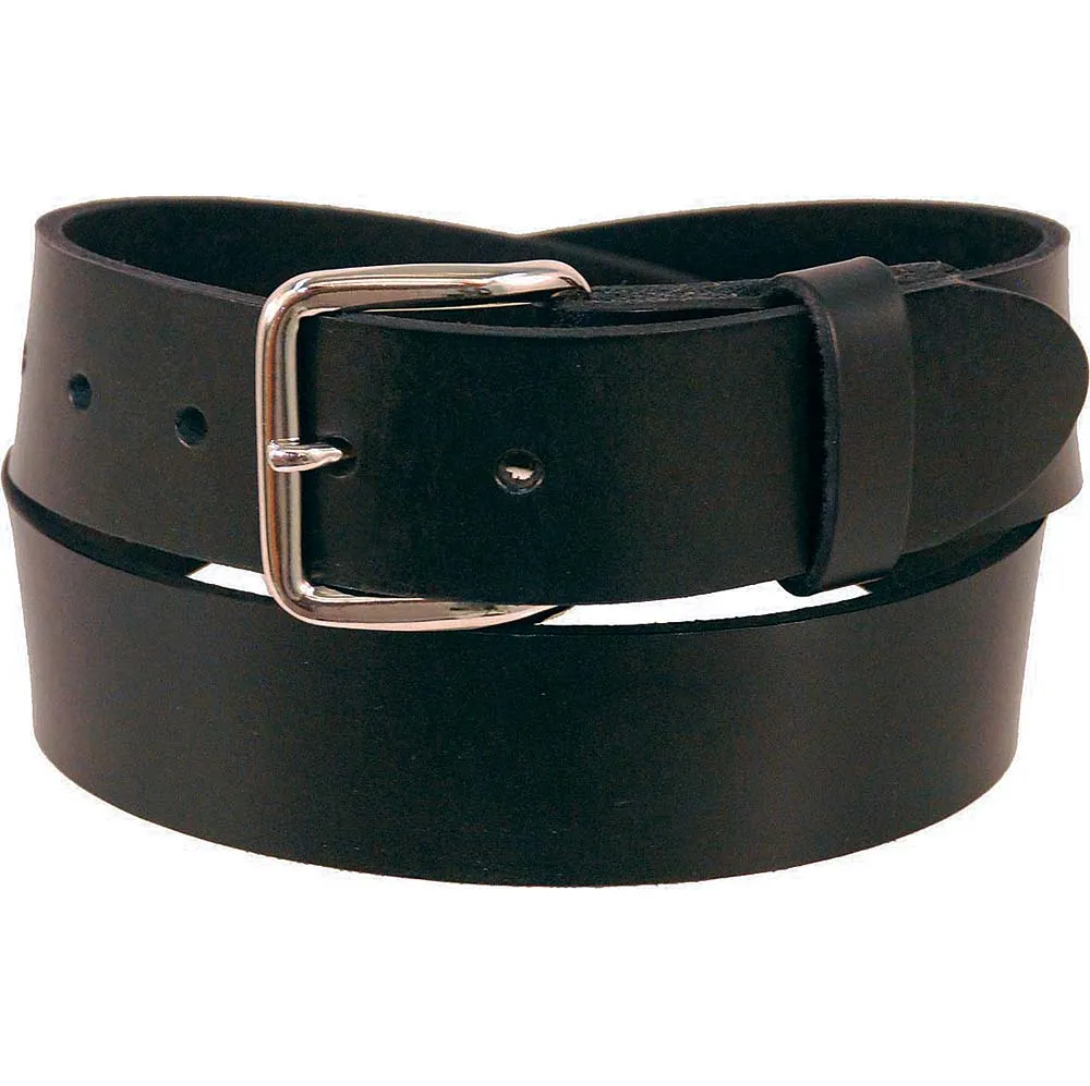 Comfortably Soft Black Leather Belt With Removable Buckle #BT1800KK