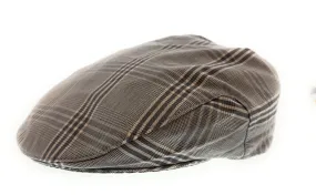 Dolce & Gabbana Men’s Light Grey Large Plaid Flat Cap -Adult L
