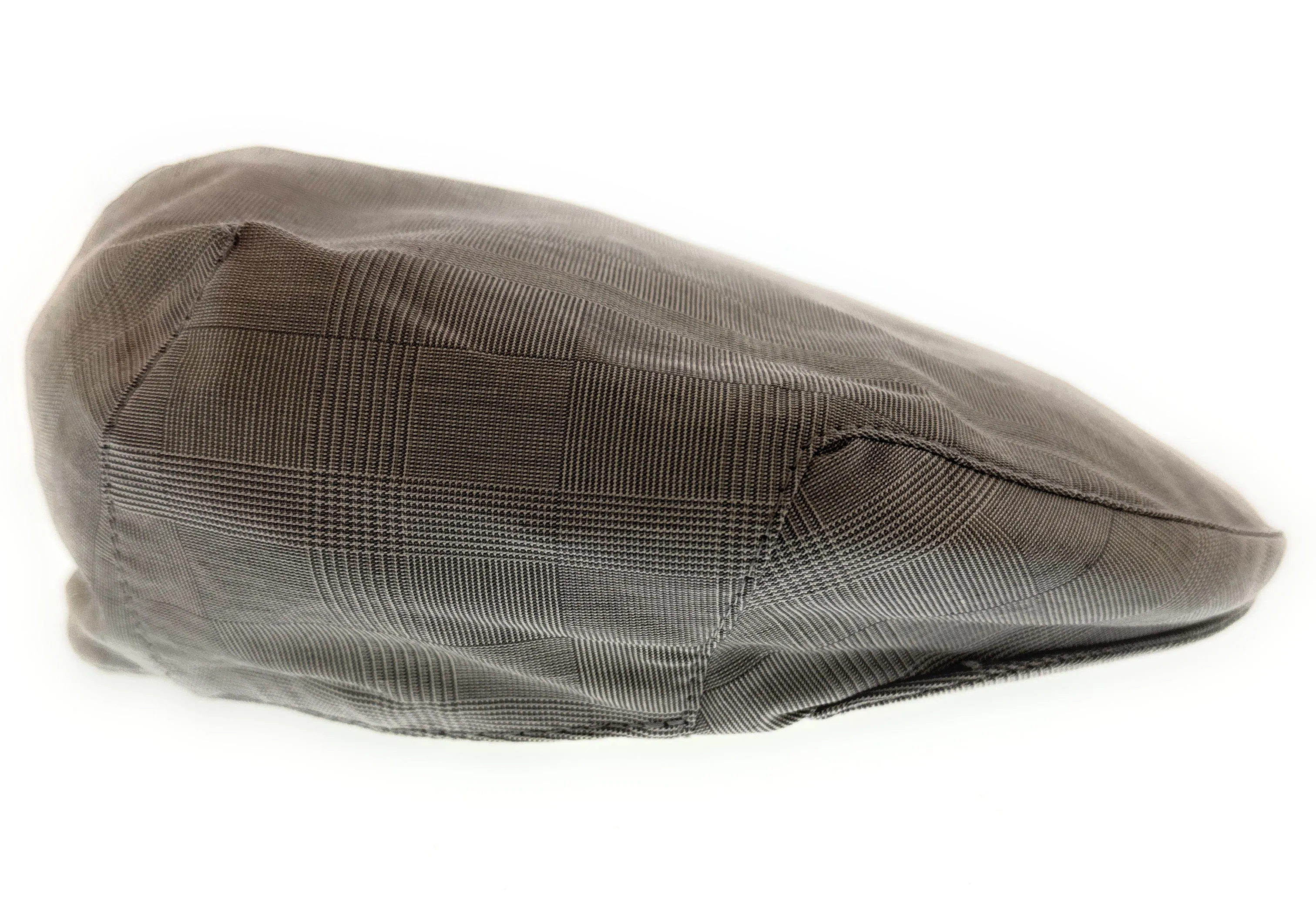 Dolce & Gabbana Men’s Light Grey Plaid Flat Cap -Adult M