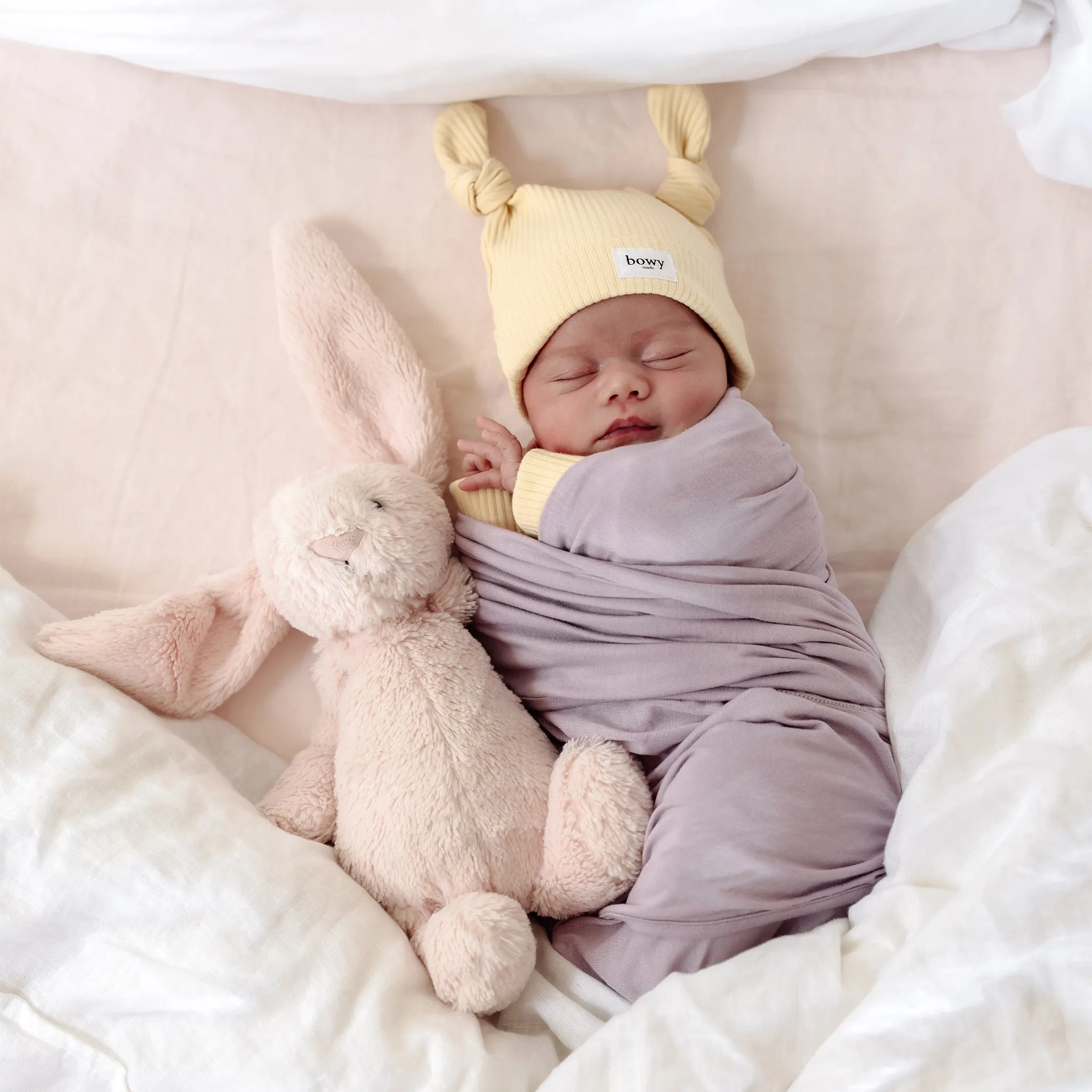 Double Knot Beanie - Lemon