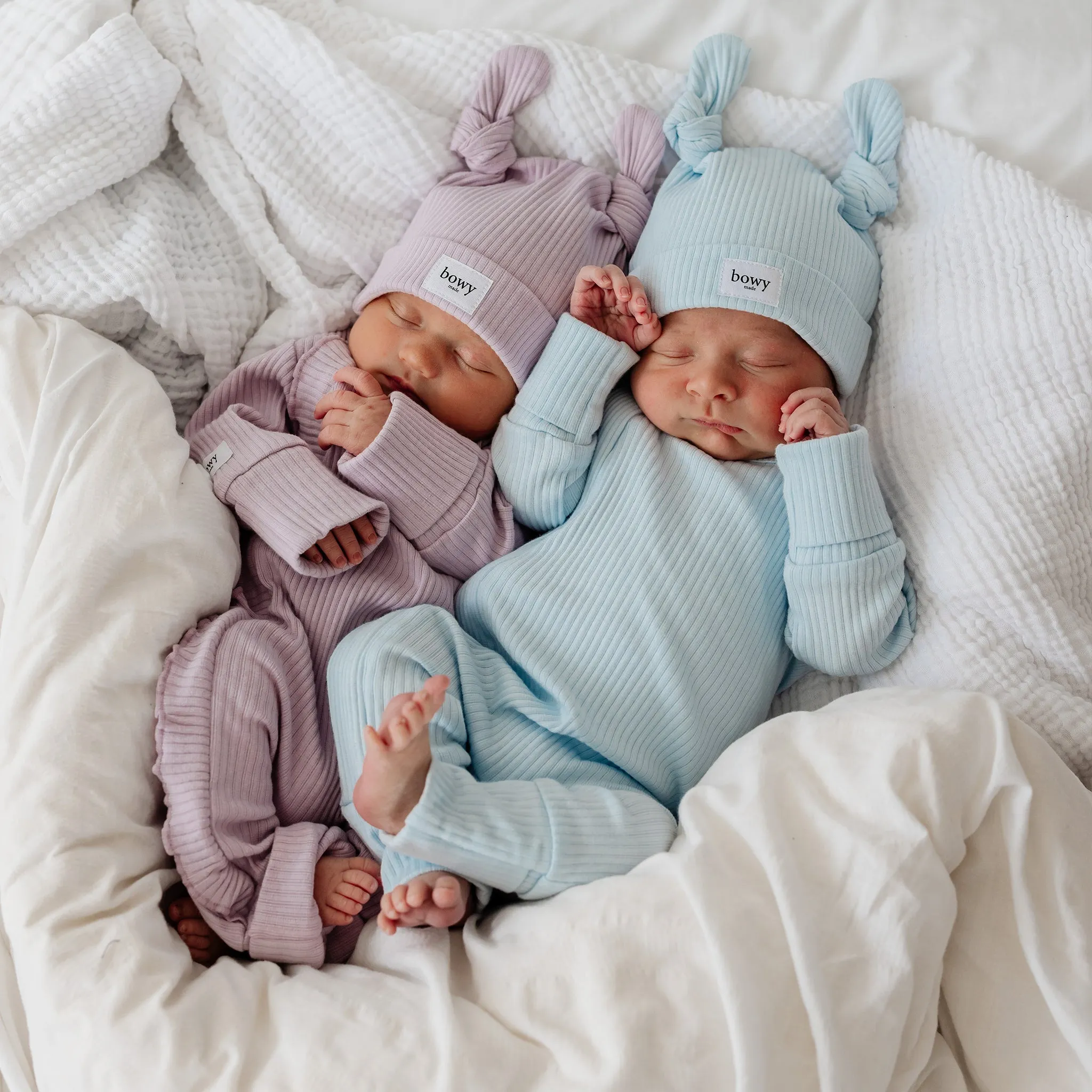 Double Knot Beanie - Lilac