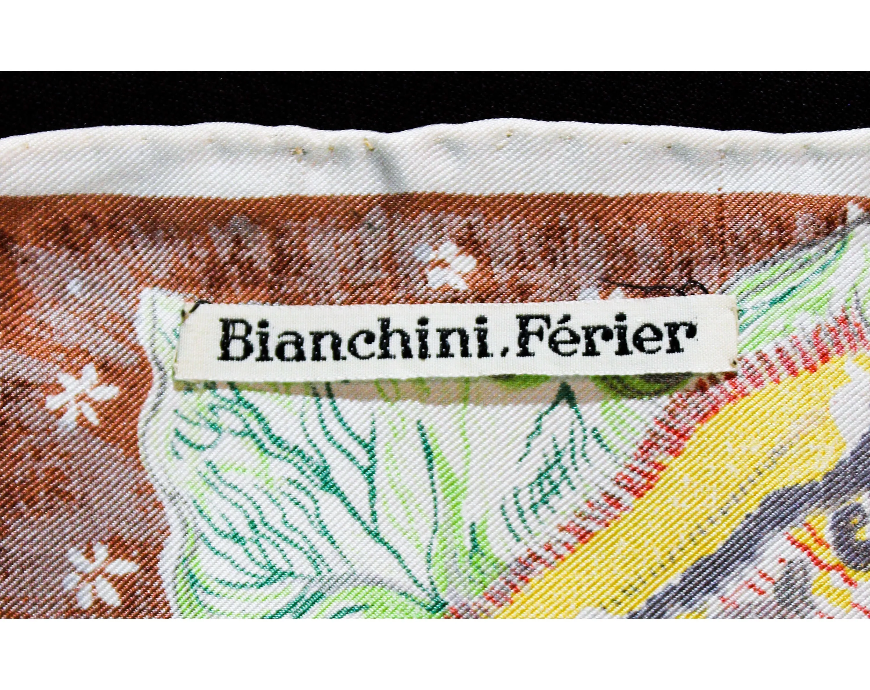 Horse Racing Silk Scarf - Bianchini Ferier Paris - Rare Design for George V Hotel - Jockey's Colors Eiffel Tower - High Stakes At The Races
