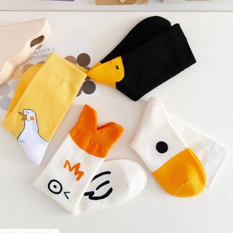 Kawaii Goose Head Socks