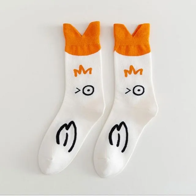 Kawaii Goose Head Socks