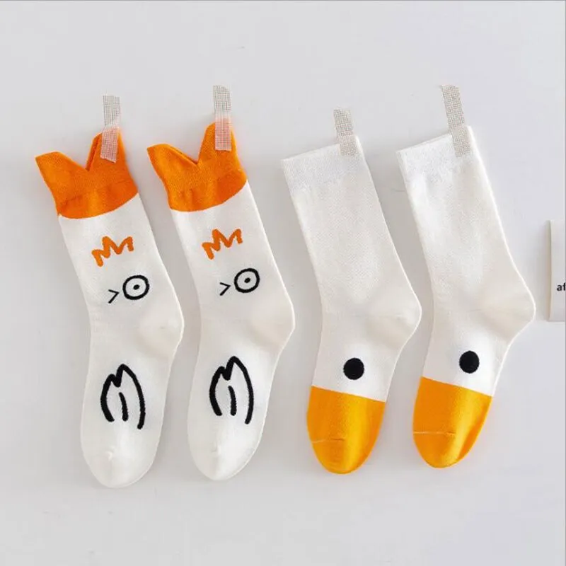Kawaii Goose Head Socks