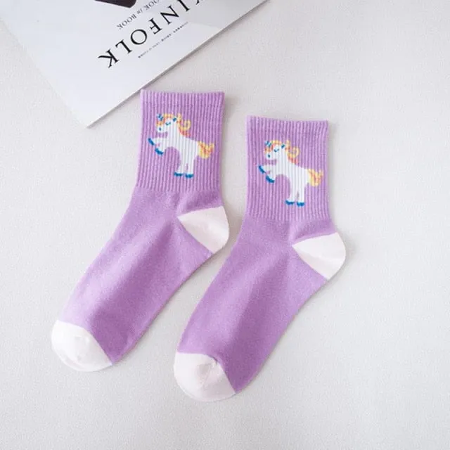 Kawaii Unicorn Socks