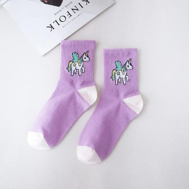 Kawaii Unicorn Socks