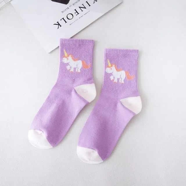 Kawaii Unicorn Socks