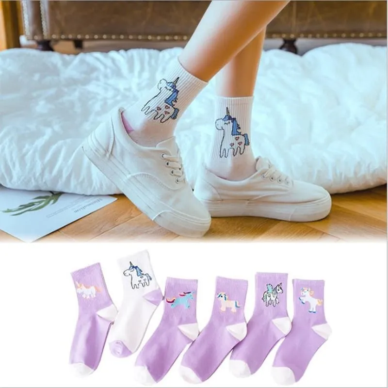 Kawaii Unicorn Socks