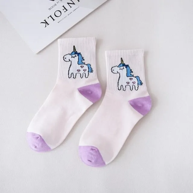 Kawaii Unicorn Socks
