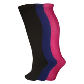Manbi-PPP Adult Essential Tube Sock Triple Pack Black/Navy/Raspberry