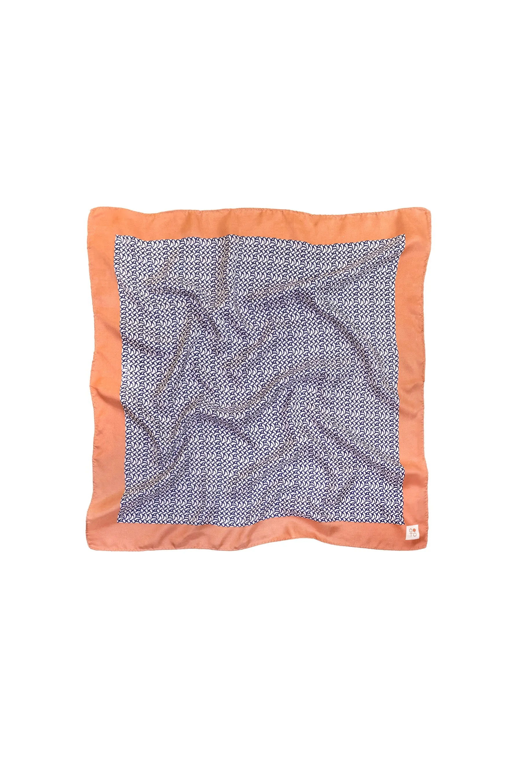 Micro Lattice Printed Silk Scarf