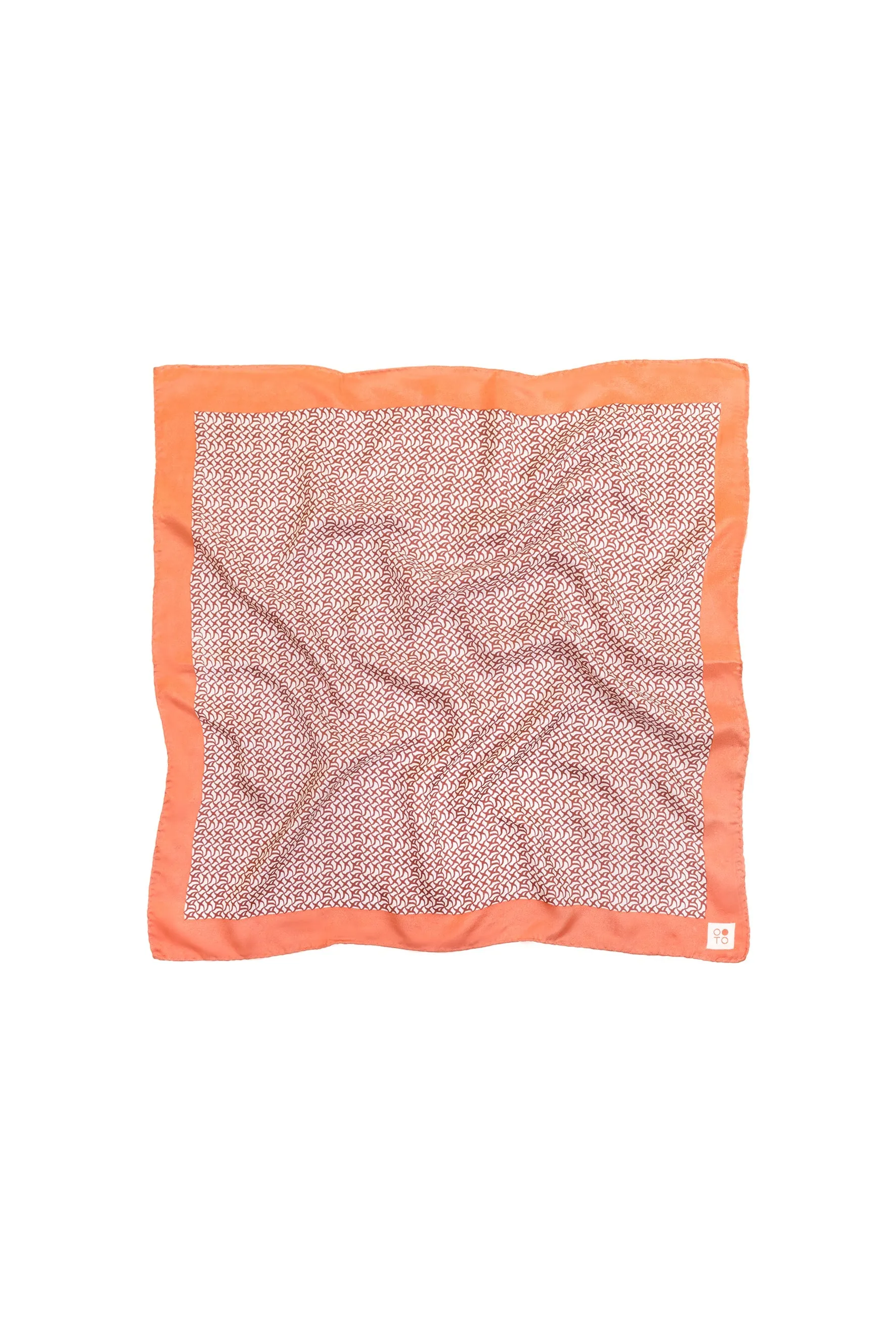 Micro Lattice Printed Silk Scarf