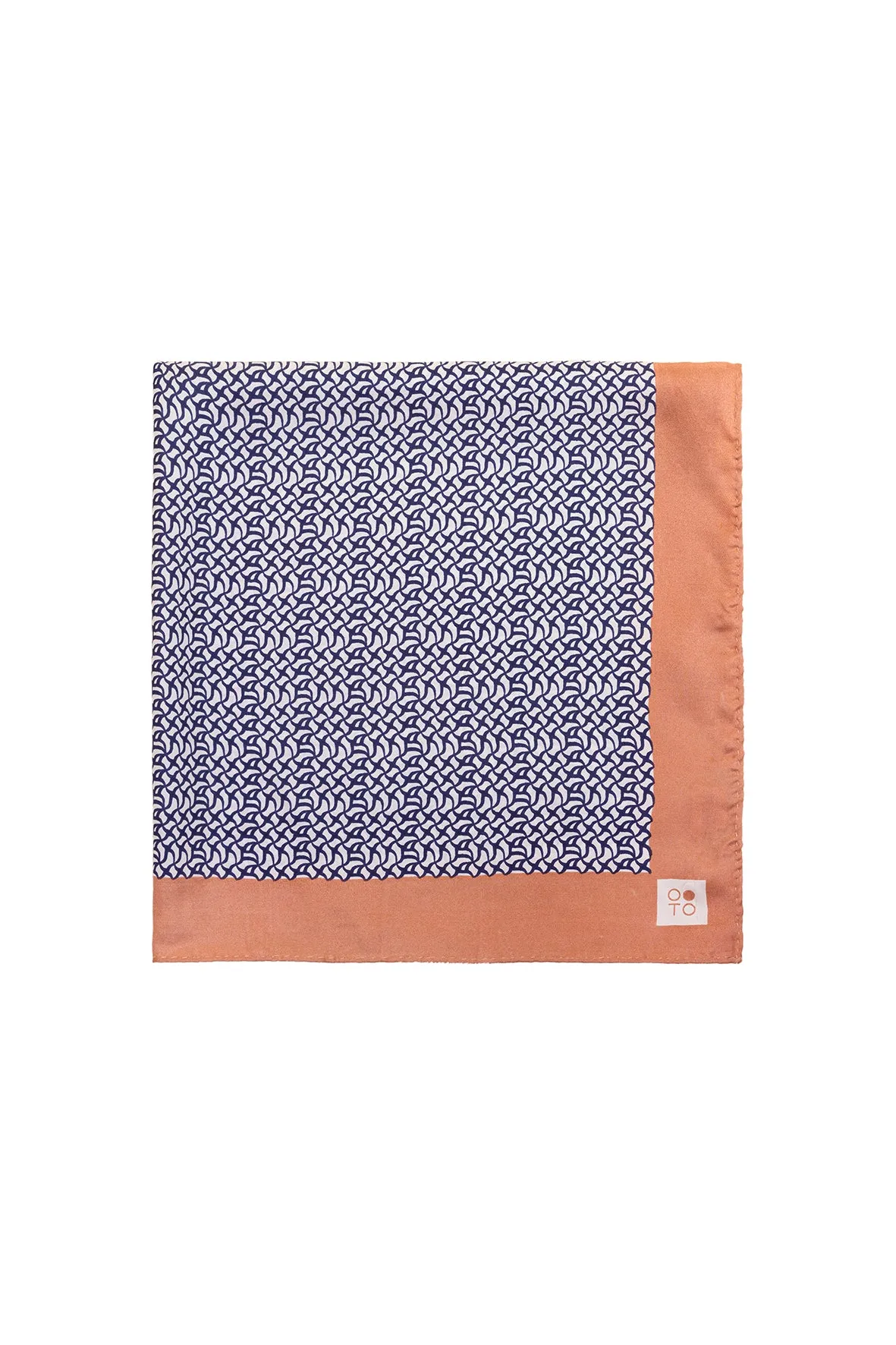 Micro Lattice Printed Silk Scarf