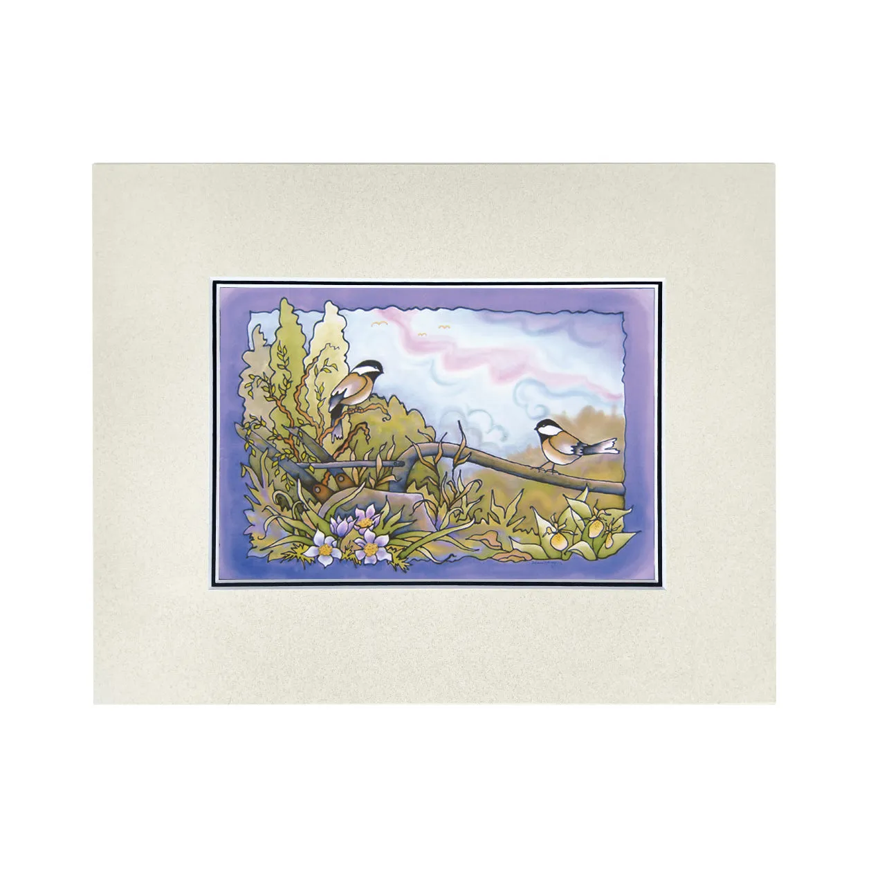 Spring Chickadee 2 Print | 14"x11"