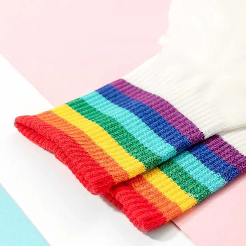 Sweet Rainbow Stripe Socks
