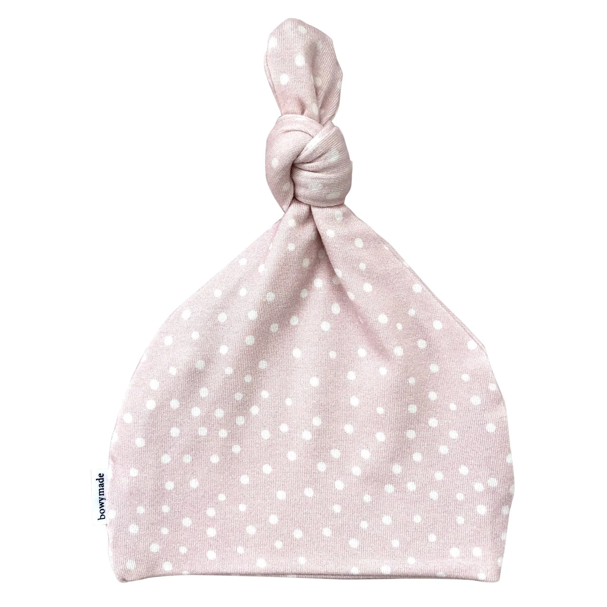 Top Knot Beanie - Dotty