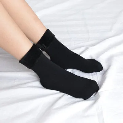 VenusFox Women Winter Warmer Thicken Thermal Cashmere Wool Velvet Snow Sleeping Socks