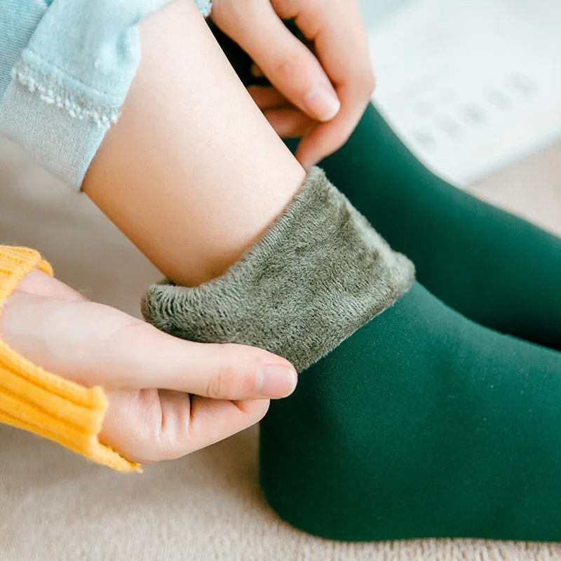 VenusFox Women Winter Warmer Thicken Thermal Cashmere Wool Velvet Snow Sleeping Socks