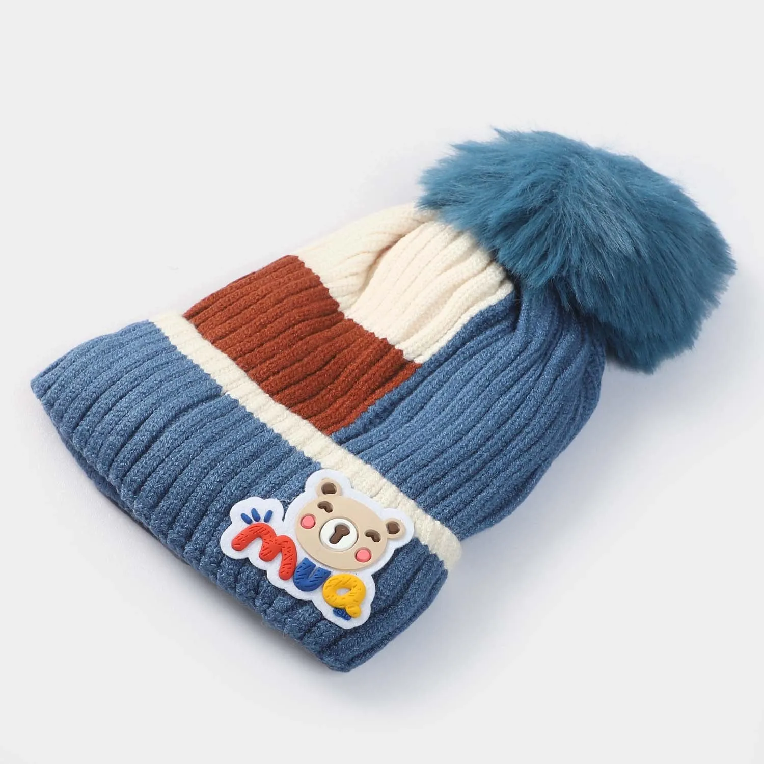 Woolen Cap 9M  | Blue Brown